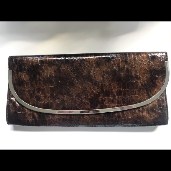 Lulu Townsend Faux Crocodile Clutch - Picture 5 of 6